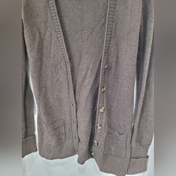 HOLLISTER Brown Open Sweater Cardigan Size Small - Picture 3 of 5